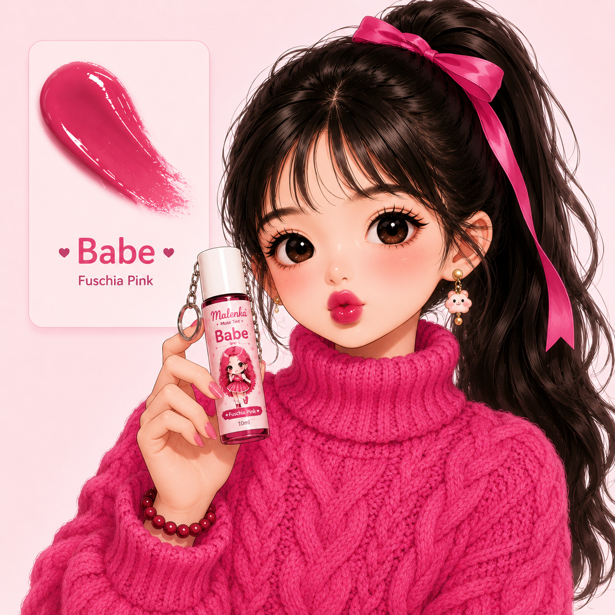 🌸🎀 Maleńka Muse Tint Gel Tint with FREE KEYCHAIN🎀🌸