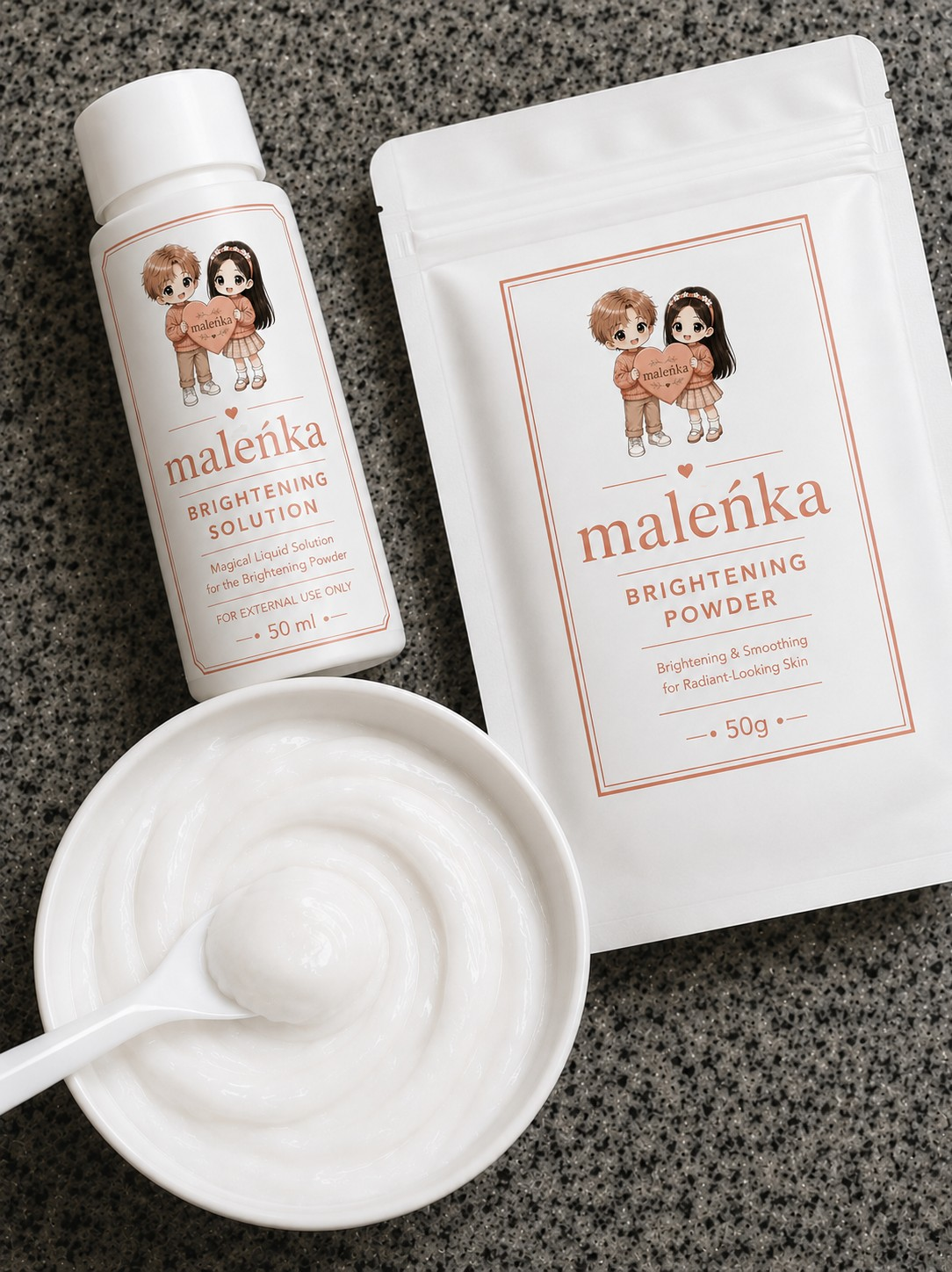 Maleńka glow set (Home Spa Skin Care Kit)
