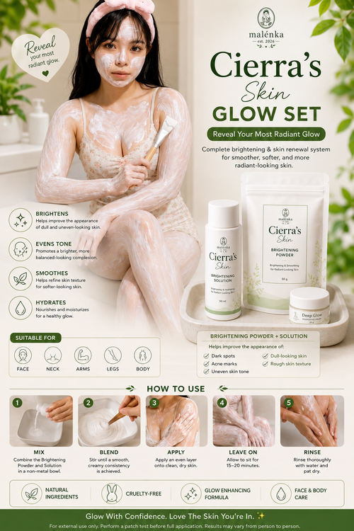 Cierra's Skin Glow Set (Home Spa Skin Care Kit)