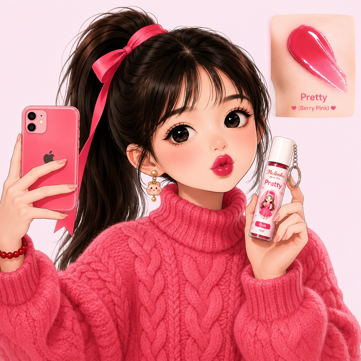 🌸🎀 Maleńka Muse Tint Gel Tint with FREE KEYCHAIN🎀🌸